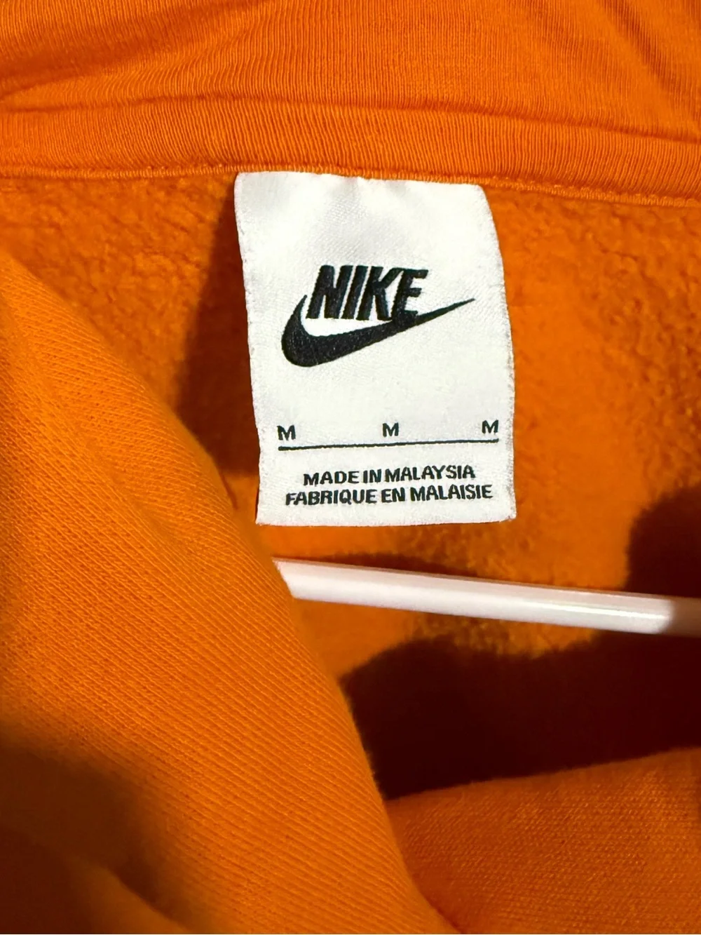 Nike Women’s Orange Oversized Fleece Hoodie Size Medium